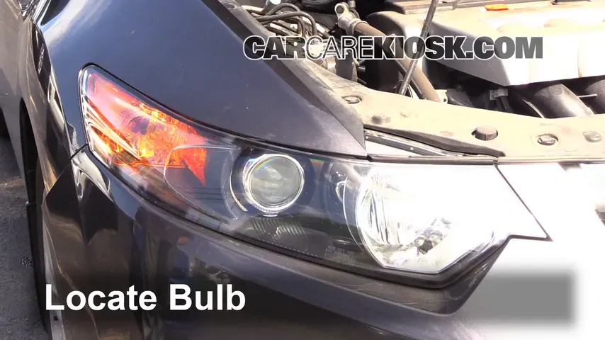2009 Acura TSX 2.4L 4 Cyl. Lights Headlight (replace bulb)